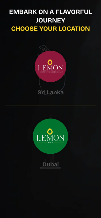 Lemon Cuisine website on a phone