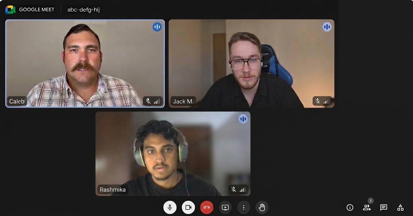 Growth Nomads Media strategy call with excavation contractors on video.